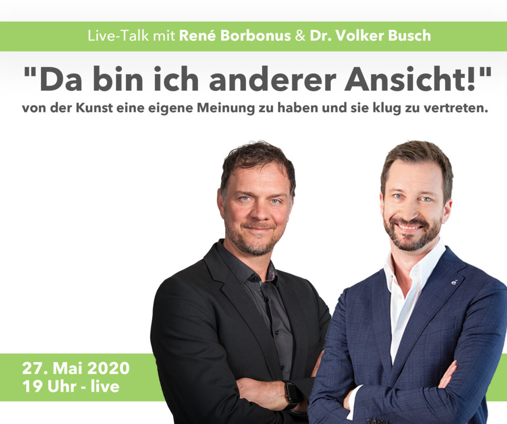 Live-Talk mit Rene Borbonus - Dr. Volker Busch