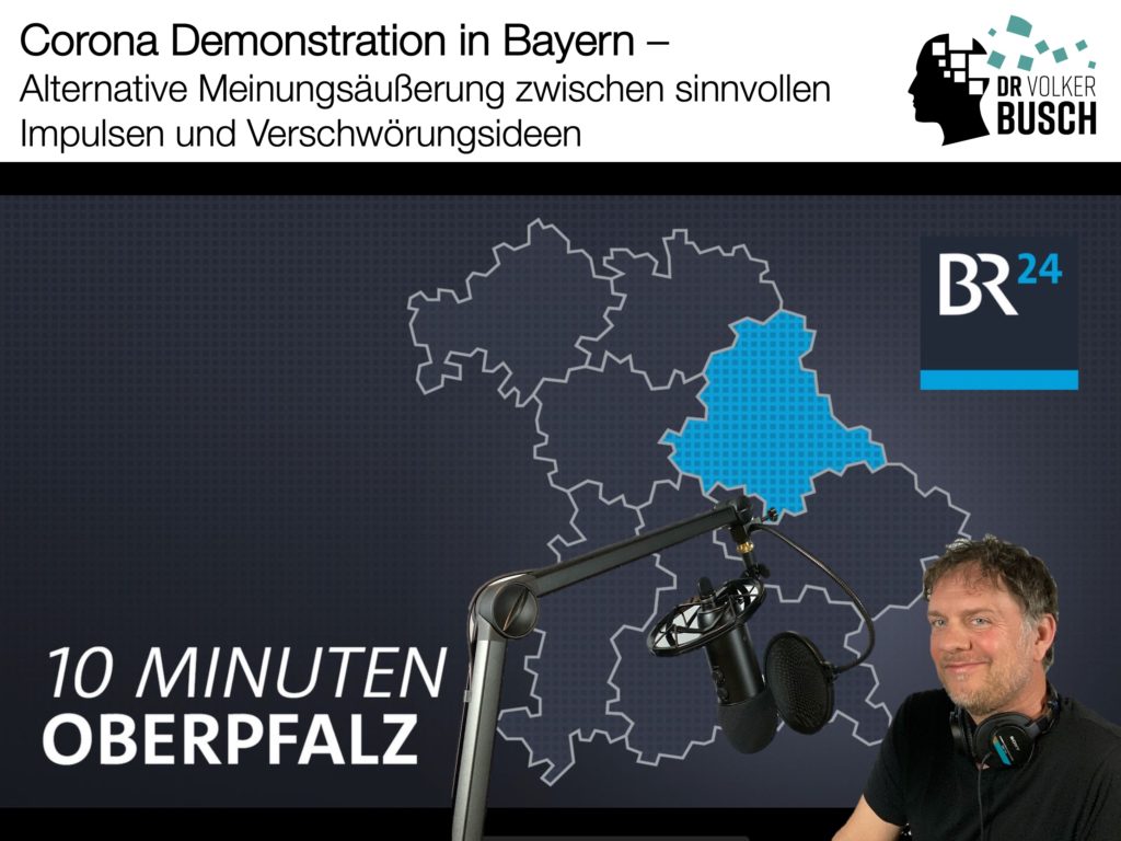 Zu Gast bei BR24 zum Thema "Corona Demos in Bayern" - Dr. Volker Busch